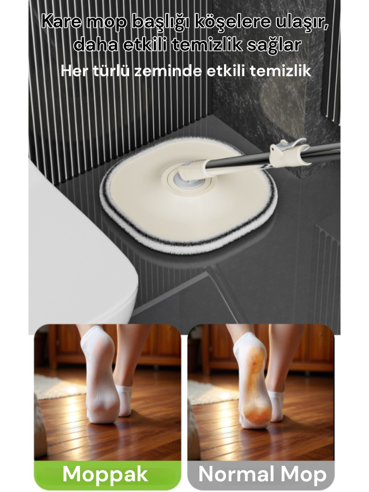 MP 102 Temiz kirli su ayırma özellikli Mop temizlik Seti